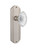 Nostalgic Warehouse - Deco Plate Privacy Crystal Victorian Knob in Satin Nickel - DECCVI - 754301 - 2 3/8" Backset