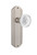 Nostalgic Warehouse - Deco Plate Single Dummy Crystal Meadows Knob in Satin Nickel - DECCME - 753532