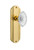 Nostalgic Warehouse - Deco Plate Single Dummy Crystal Victorian Knob in Polished Brass - DECCVI - 755292