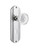 Nostalgic Warehouse - Deco Plate Single Dummy with Keyhole Crystal Meadows Knob in Bright Chrome - DECCME - 752543