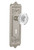 Nostalgic Warehouse - Egg & Dart Plate Interior Mortise Crystal Egg & Dart Knob in Satin Nickel - EADCED - 751650 - 2 1/4" Backset