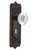 Nostalgic Warehouse - Egg & Dart Plate Interior Mortise Crystal Egg & Dart Knob in Timeless Bronze - EADCED - 751651 - 2 1/4" Backset