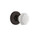 Nostalgic Warehouse - Classic Rosette Double Dummy Waldorf White Milk Glass Knob in Timeless Bronze - CLAWAW - 748714