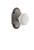 Nostalgic Warehouse - Cottage Plate Double Dummy Waldorf White Milk Glass Knob in Antique Pewter - COTWAW - 748717