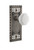 Nostalgic Warehouse - Craftsman Plate Double Dummy Waldorf White Milk Glass Knob in Antique Pewter - CRAWAW - 748724