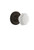 Nostalgic Warehouse - Classic Rosette Passage Waldorf White Milk Glass Knob in Oil-Rubbed Bronze - CLAWAW - 747979 - 2 3/8" Backset