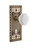 Nostalgic Warehouse - Craftsman Plate with Keyhole Privacy Waldorf White Milk Glass Knob in Antique Brass - CRAWAW - 749260 - 2 3/8" Backset