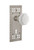 Nostalgic Warehouse - Craftsman Plate with Keyhole Privacy Waldorf White Milk Glass Knob in Satin Nickel - CRAWAW - 749278 - 2 3/8" Backset
