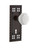 Nostalgic Warehouse - Craftsman Plate with Keyhole Privacy Waldorf White Milk Glass Knob in Timeless Bronze - CRAWAW - 749276 - 2 3/4" Backset