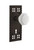 Nostalgic Warehouse - Craftsman Plate with Keyhole Single Dummy Waldorf White Milk Glass Knob in Oil-Rubbed Bronze - CRAWAW - 748647