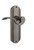 Nostalgic Warehouse - Deco Plate Passage Manor Lever in Bright Chrome - DECMAN - 761929 - 2 3/8" Backset