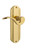 Nostalgic Warehouse - Deco Plate Passage Manor Lever in Polished Brass - DECMAN - 761952 - 2 3/8" Backset