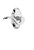 Nostalgic Warehouse - Cottage Plate Single Dummy Manor Lever in Bright Chrome - COTMAN - 762454