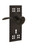 Nostalgic Warehouse - Craftsman Plate Single Dummy with Keyhole Manor Lever in Oil-Rubbed Bronze - CRAMAN - 762539
