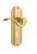 Nostalgic Warehouse - Deco Plate Double Dummy with Keyhole Manor Lever in Polished Brass - DECMAN - 762702