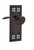 Nostalgic Warehouse - Craftsman Plate Privacy Manor Lever in Timeless Bronze - CRAMAN - 762846 - 2 3/8" Backset