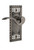 Nostalgic Warehouse - Craftsman Plate Privacy Manor Lever in Antique Brass - CRAMAN - 762849 - 2 3/4" Backset