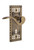 Nostalgic Warehouse - Craftsman Plate Privacy with Keyhole Manor Lever in Antique Brass - CRAMAN - 763154 - 2 3/8" Backset