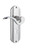 Nostalgic Warehouse - Deco Plate Privacy with Keyhole Manor Lever in Bright Chrome - DECMAN - 763188 - 2 3/4" Backset