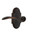 Nostalgic Warehouse - Cottage Plate Passage Swan Lever in Timeless Bronze - COTSWN - 763710 - 2 3/8" Backset