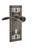 Nostalgic Warehouse - Craftsman Plate Passage with Keyhole Swan Lever in Antique Pewter - CRASWN - 764026 - 2 3/8" Backset