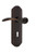 Nostalgic Warehouse - Deco Plate Passage with Keyhole Swan Lever in Timeless Bronze - DECSWN - 764063 - 2 3/4" Backset