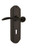 Nostalgic Warehouse - Deco Plate Passage with Keyhole Swan Lever in Oil-Rubbed Bronze - DECSWN - 764070 - 2 3/8" Backset