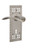 Nostalgic Warehouse - Craftsman Plate Single Dummy with Keyhole Swan Lever in Satin Nickel - CRASWN - 764347
