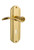 Nostalgic Warehouse - Deco Plate Single Dummy with Keyhole Swan Lever in Unlacquered Brass - DECSWN - 764356
