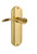 Nostalgic Warehouse - Deco Plate Double Dummy Swan Lever in Unlacquered Brass - DECSWN - 764434