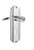 Nostalgic Warehouse - Deco Plate Double Dummy with Keyhole Swan Lever in Bright Chrome - DECSWN - 764507