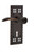 Nostalgic Warehouse - Craftsman Plate Privacy with Keyhole Swan Lever in Timeless Bronze - CRASWN - 764975 - 2 3/4" Backset