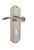 Nostalgic Warehouse - Deco Plate Privacy with Keyhole Swan Lever in Satin Nickel - DECSWN - 764998 - 2 3/4" Backset