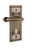 Nostalgic Warehouse - Craftsman Plate Passage with Keyhole Fleur Lever in Antique Brass - CRAFLR - 765853 - 2 3/4" Backset