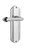 Nostalgic Warehouse - Deco Plate Double Dummy Fleur Lever in Bright Chrome - DECFLR - 766252