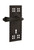 Nostalgic Warehouse - Craftsman Plate Double Dummy with Keyhole Fleur Lever in Oil-Rubbed Bronze - CRAFLR - 766325