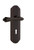 Nostalgic Warehouse - Deco Plate Double Dummy with Keyhole Fleur Lever in Unlacquered Brass - DECFLR - 766335