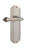 Nostalgic Warehouse - Deco Plate Privacy Fleur Lever in Unlacquered Brass - DECFLR - 766511 - 2 3/4" Backset