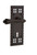 Nostalgic Warehouse - Craftsman Plate Single Dummy with Keyhole Fleur Lever in Timeless Bronze - CRAFLR - 772367