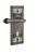 Nostalgic Warehouse - Craftsman Plate Single Dummy with Keyhole Fleur Lever in Antique Pewter - CRAFLR - 772370