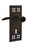 Nostalgic Warehouse - Craftsman Plate Single Dummy with Keyhole Swan Lever in Oil-Rubbed Bronze - CRASWN - 772379