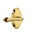 Nostalgic Warehouse - Cottage Plate Passage Fleur Lever in Polished Brass - COTFLR - 772634 - 2 3/8" Backset