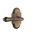 Nostalgic Warehouse - Cottage Plate Privacy Fleur Lever in Antique Brass - COTFLR - 772992 - 2 3/8" Backset