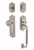 Nostalgic Warehouse - Egg & Dart Plate C Grip Entry Set Egg & Dart Knob in Satin Nickel - 719542 - 2 3/8" Backset