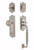 Nostalgic Warehouse - Egg and Dart Plate F Grip Entry Set Egg and Dart Knob in Satin Nickel - EADEAD - 727794 - 2 3/4" Backset