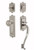 Nostalgic Warehouse - Egg and Dart Plate S Grip Entry Set Egg and Dart Knob in Satin Nickel - EADEAD - 727797 - 2 3/4" Backset