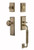 Nostalgic Warehouse - New York Plate C Grip Entry Set New York Knob in Antique Brass - 727663 - 2 3/4" Backset