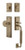 Nostalgic Warehouse - New York Plate C Grip Entry Set New York Knob in Antique Brass - 727663 - 2 3/4" Backset