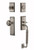 Nostalgic Warehouse - New York Plate C Grip Entry Set New York Knob in Antique Pewter - NYKNYK - 727584 - 2 3/4" Backset