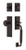 Nostalgic Warehouse - New York Plate C Grip Entry Set New York Knob in Timeless Bronze - 727733 - 2 3/4" Backset